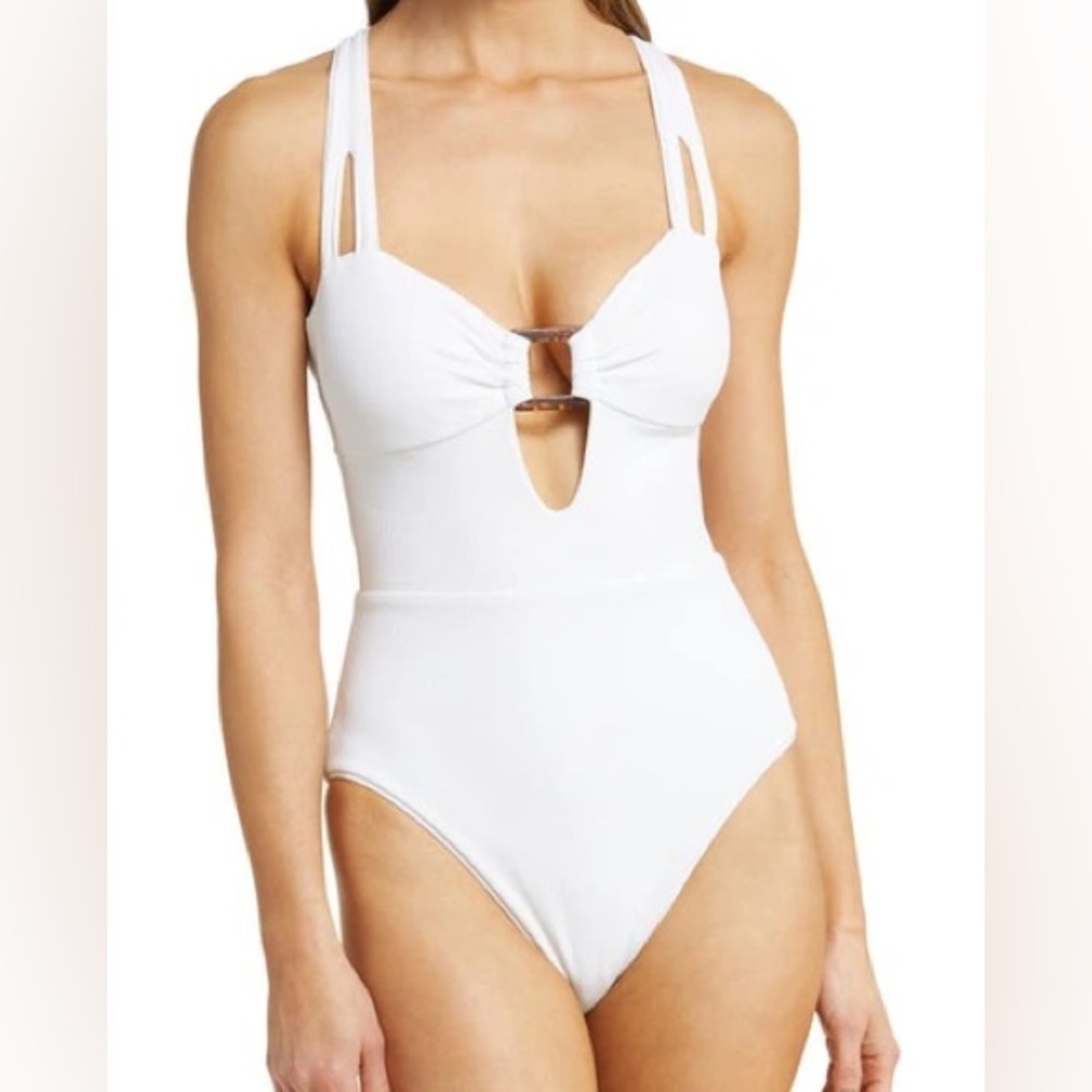 BECCA Fine Lineâ One-piece Swimsuit In White